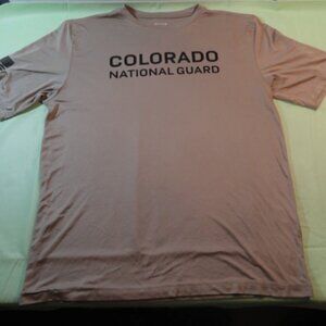 DISCONTINUED szLARGE COLORADO ARMY NATIONAL GUARD SHIRT TAN DESERT LD 6054